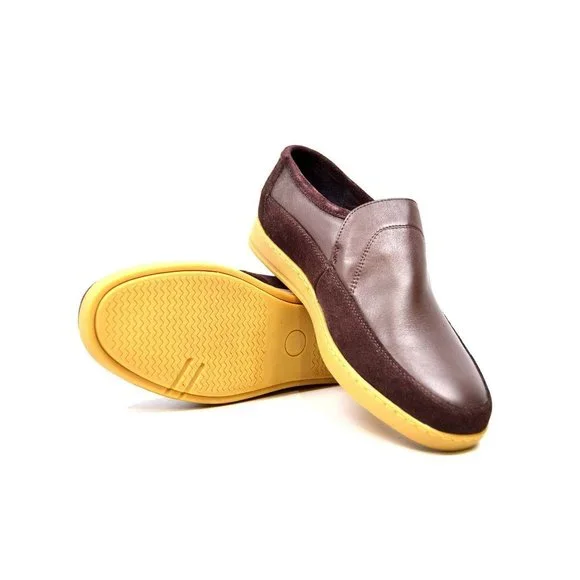 British Walkers Norwich Men's Bally Style Slip on Shoes Brown